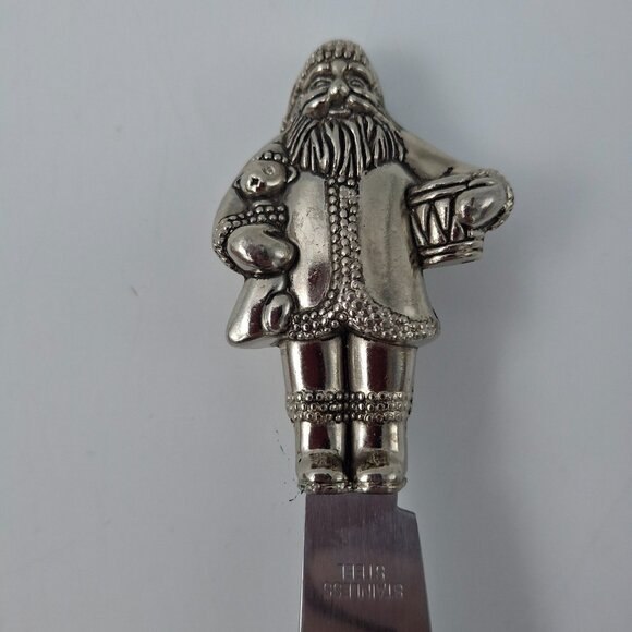 Seagull Pewter Christmas Holiday Spreaders Cheese Knives Circa 1992  - Set of 3 - Picture 4 of 9